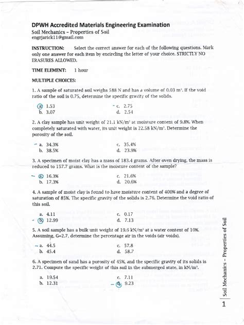 materials engineer exam schedule 2024